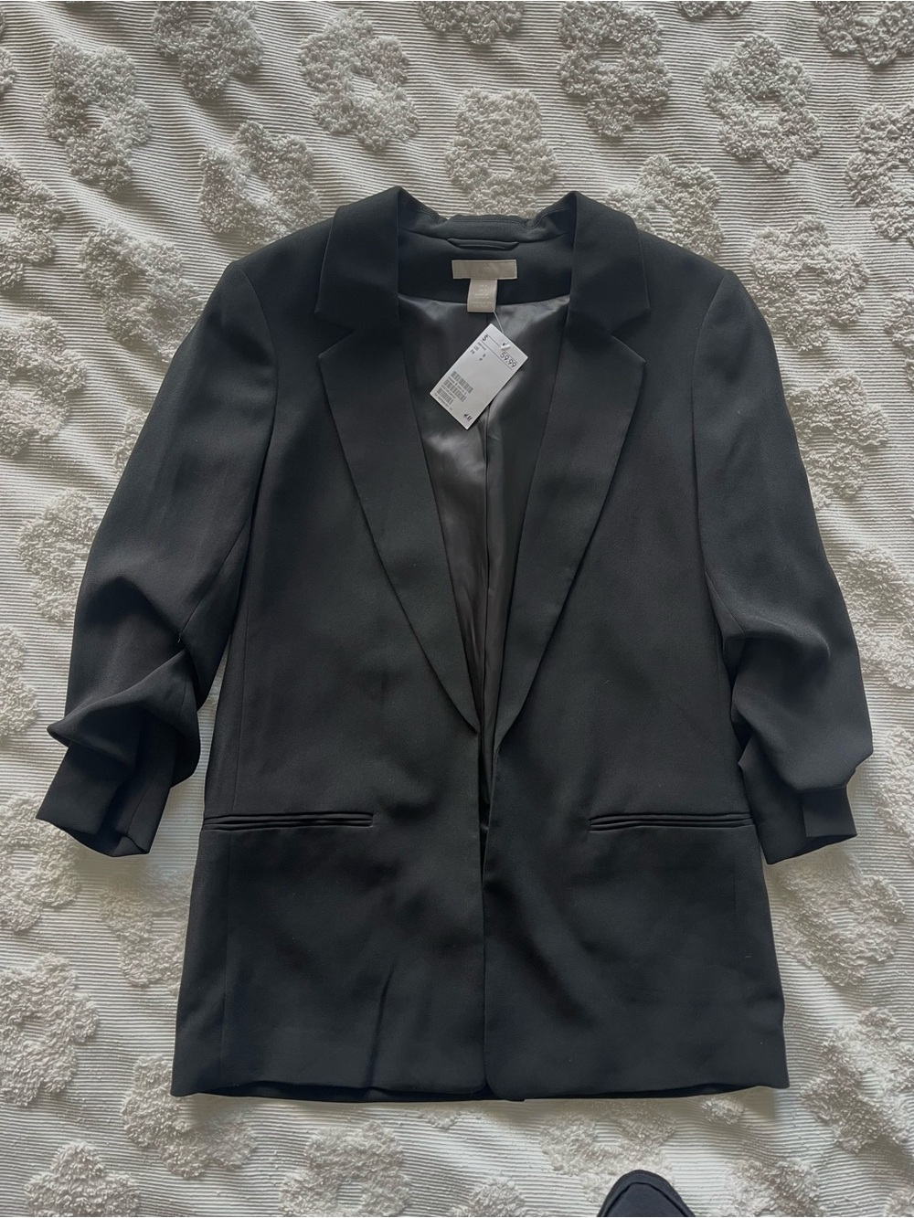 H&M Black Women's Tailored Blazer Jacket